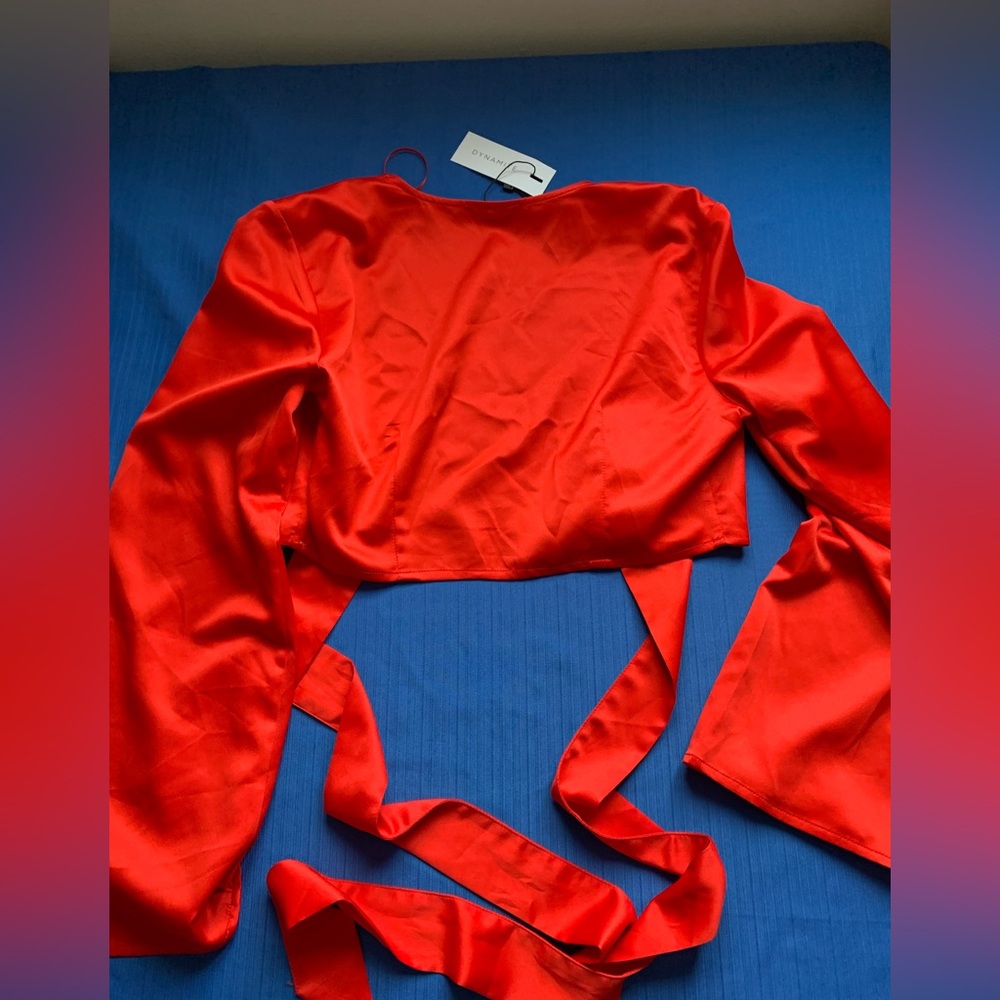 Red short blouse